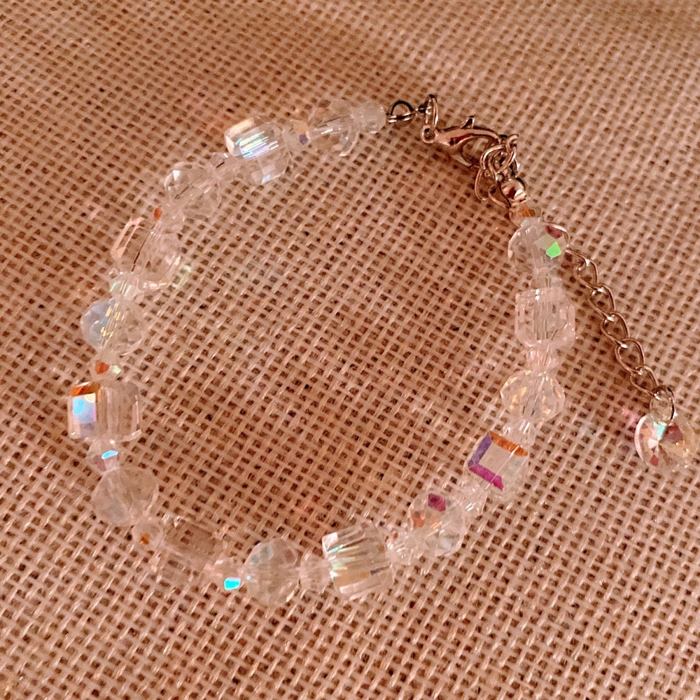 Crystal beaded bracelet